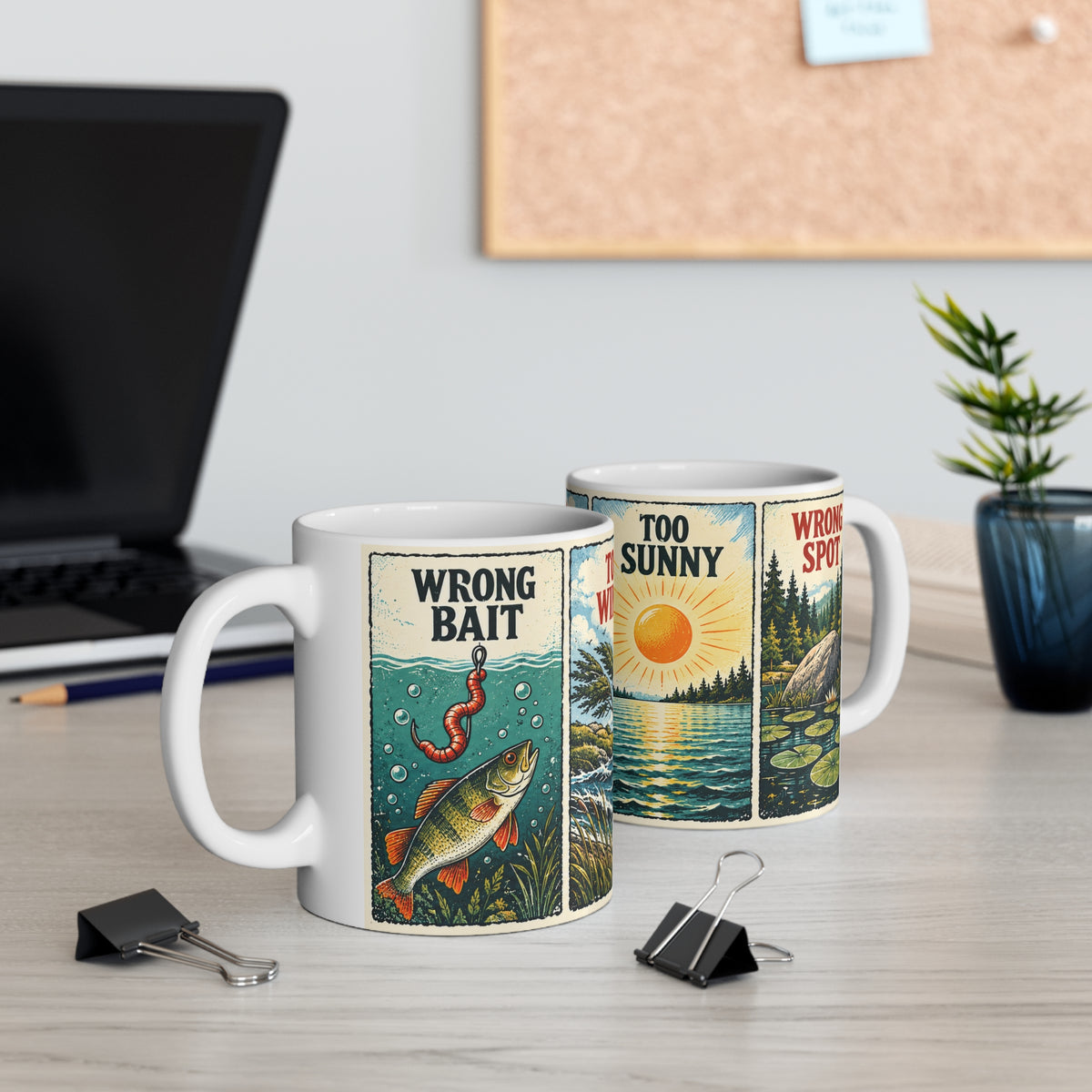 Excuses Excuses | Fishing Hobby Coffee Mug Gift (11oz)