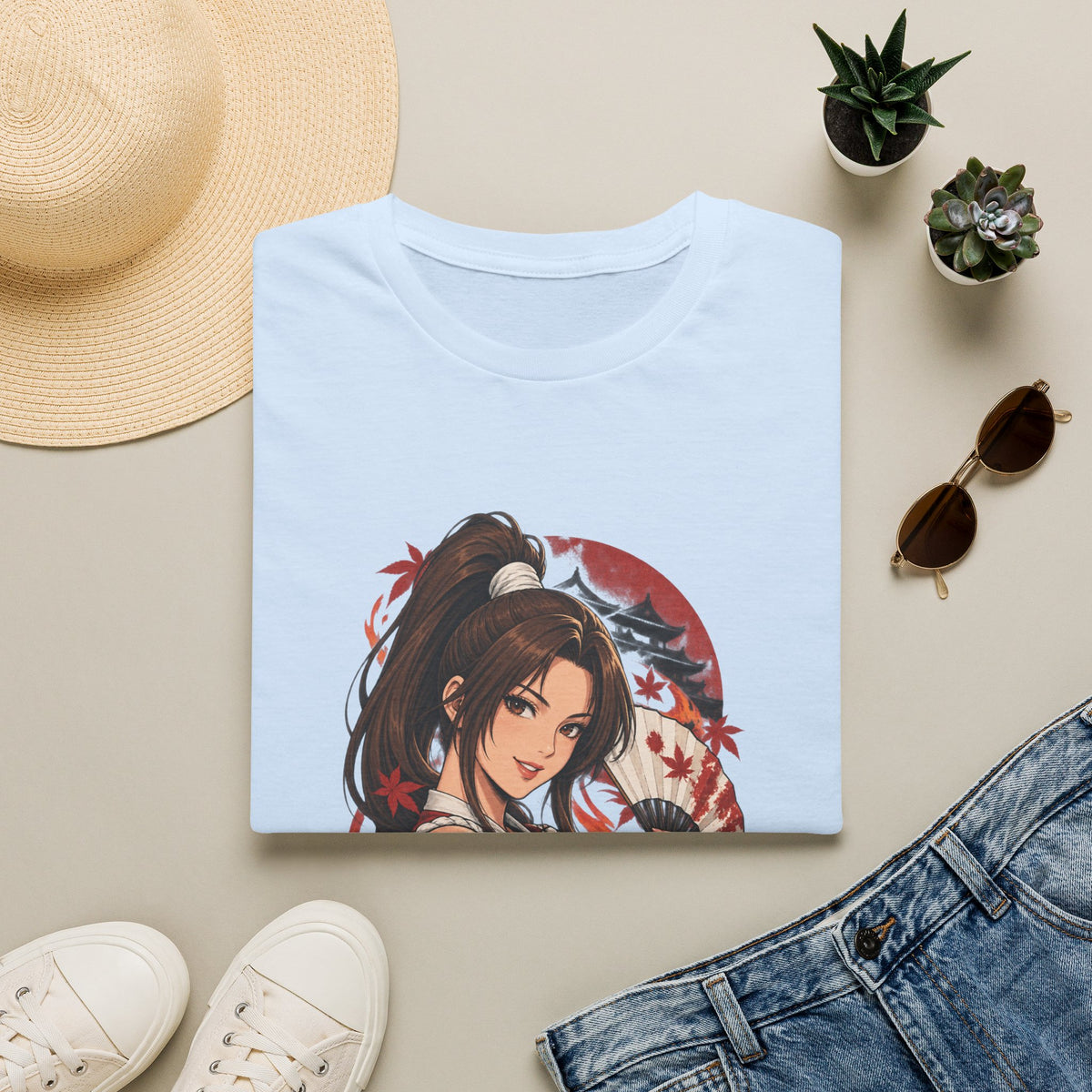 Mai Shiranui | Fatal Fury | Anime Pin Up Kimono Girl T-Shirt