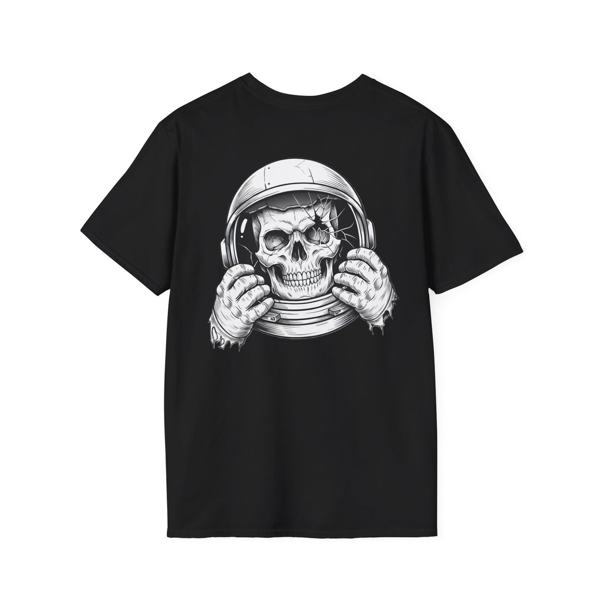 Astronaut Skull Tee — Dark Edgy Space Graphic T-Shirt