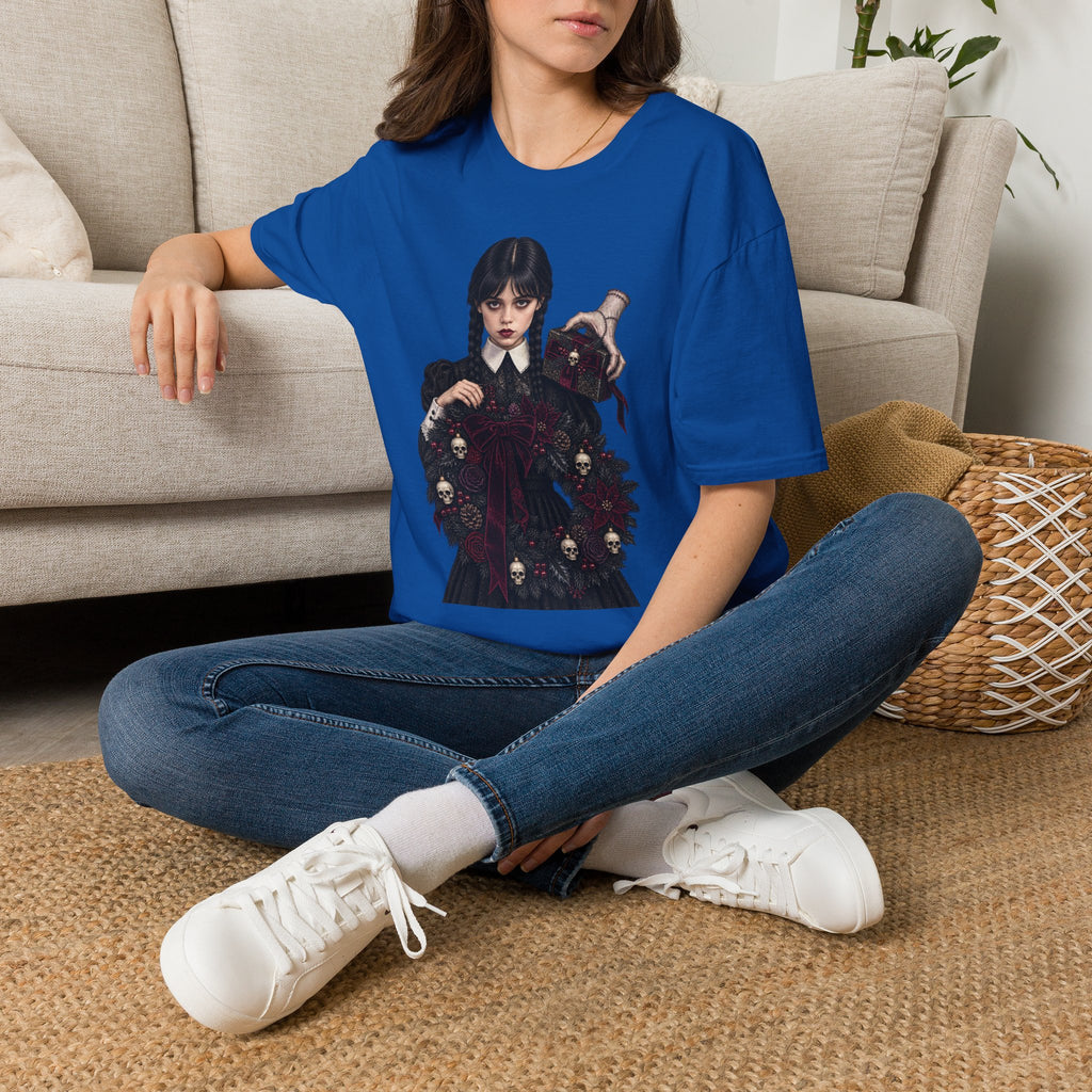 Wednesday Addams | Gothic Chrismtas Portrait T-Shirt