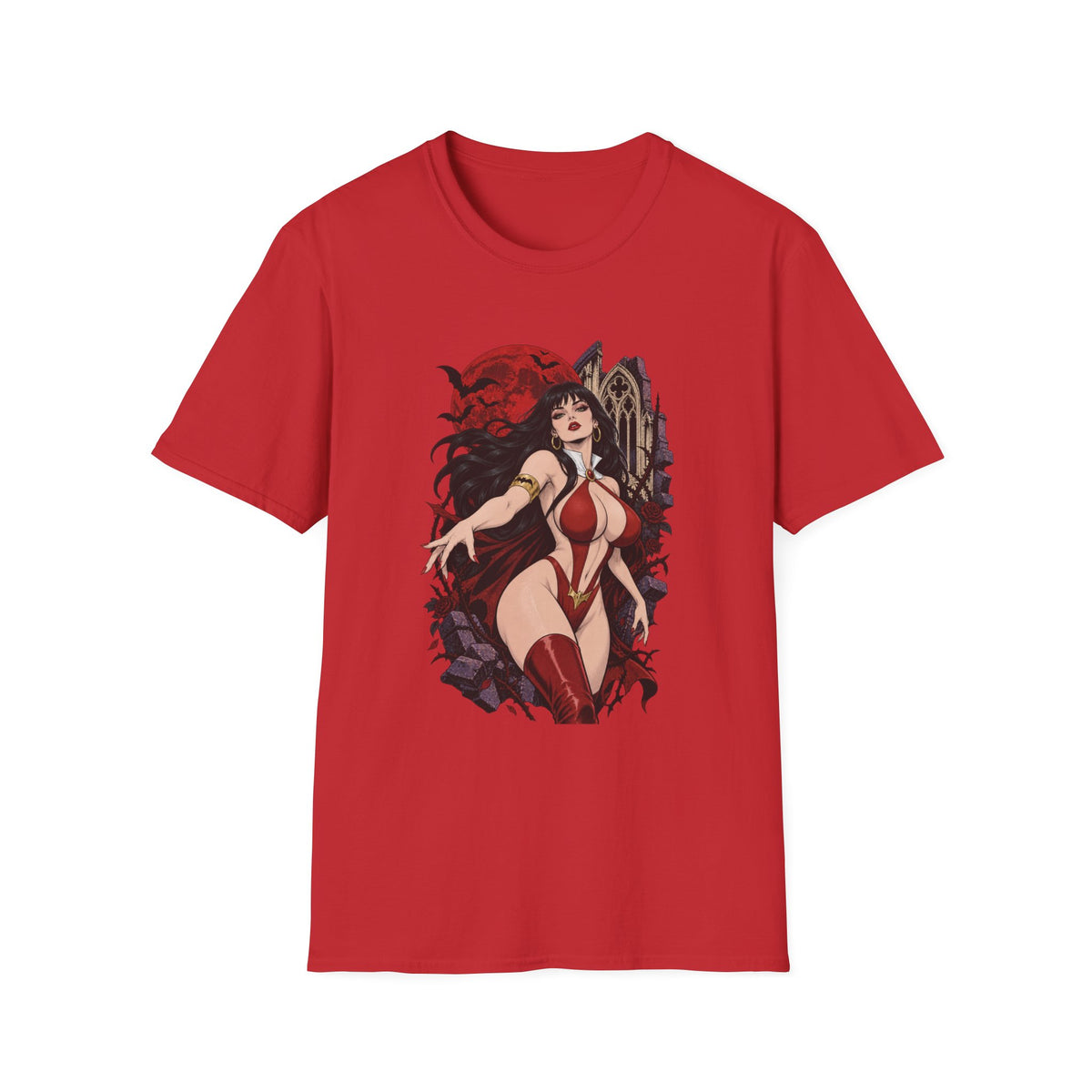 Vampirella | Sexy Vampire Queen | Pin Up Girl | Sexy Halloween Graphic T-Shirt