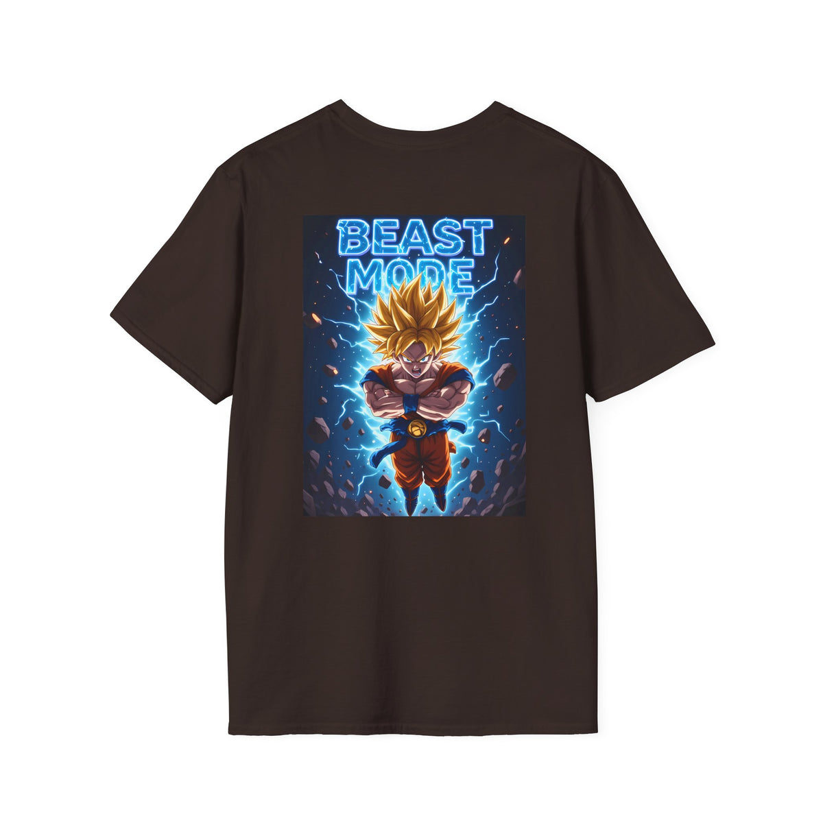 Goku Beast Mode Back Print T-Shirt — Anime Dragon Ball Fighter Tee