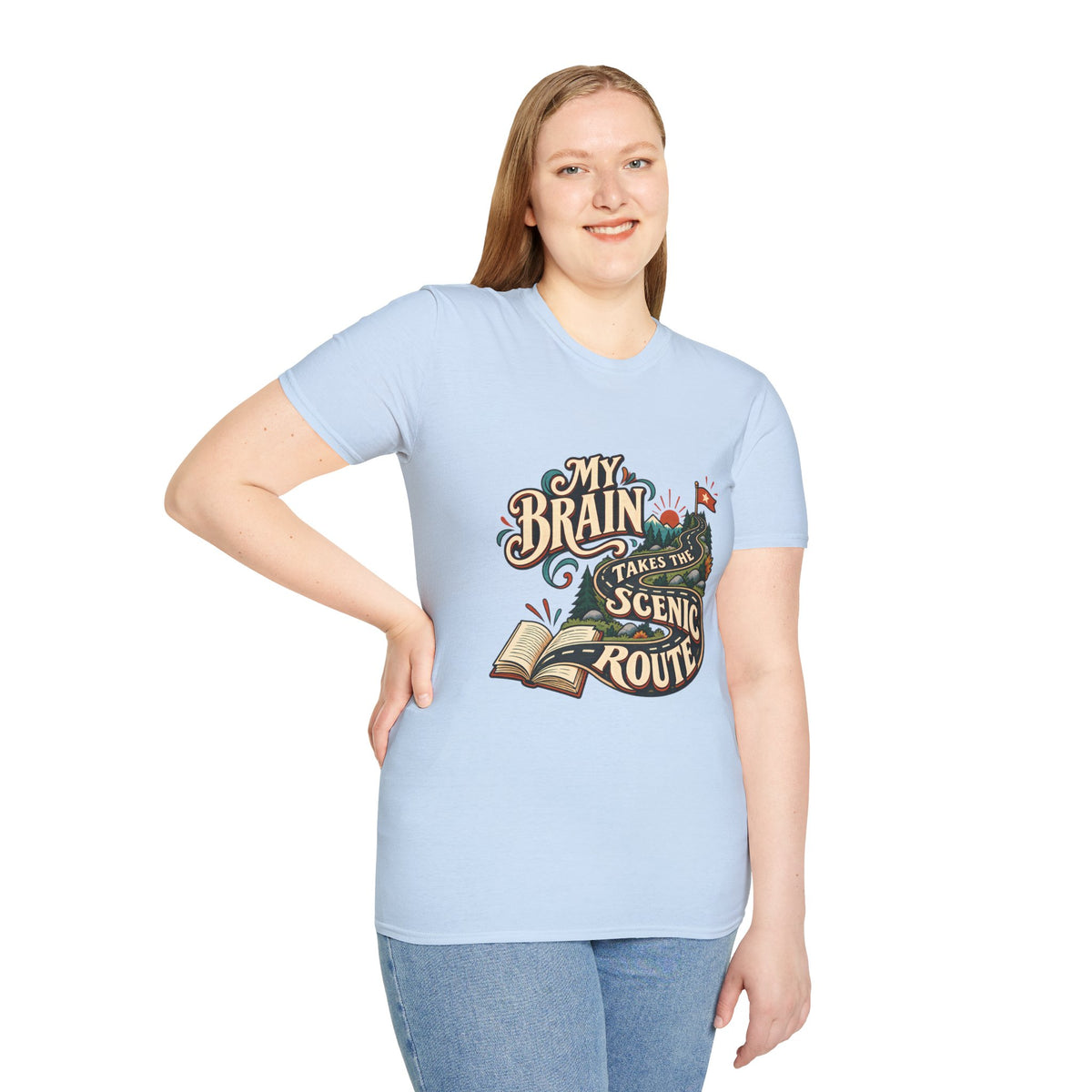 The Scenic Route | A Beautifully Different Mind | Neurodivergent Shirt