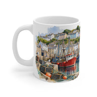 Brixham Harbour Mug | Devon Watercolour | English Riviera Gift