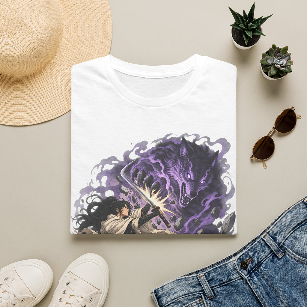 Trial of the Wolf | Samurai Anime Storm Warrior T-Shirt