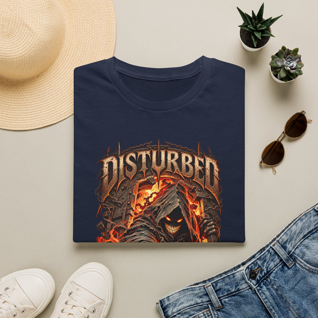 Disturbed | The Guy | Flaming Heavy Metal Band T-Shirt