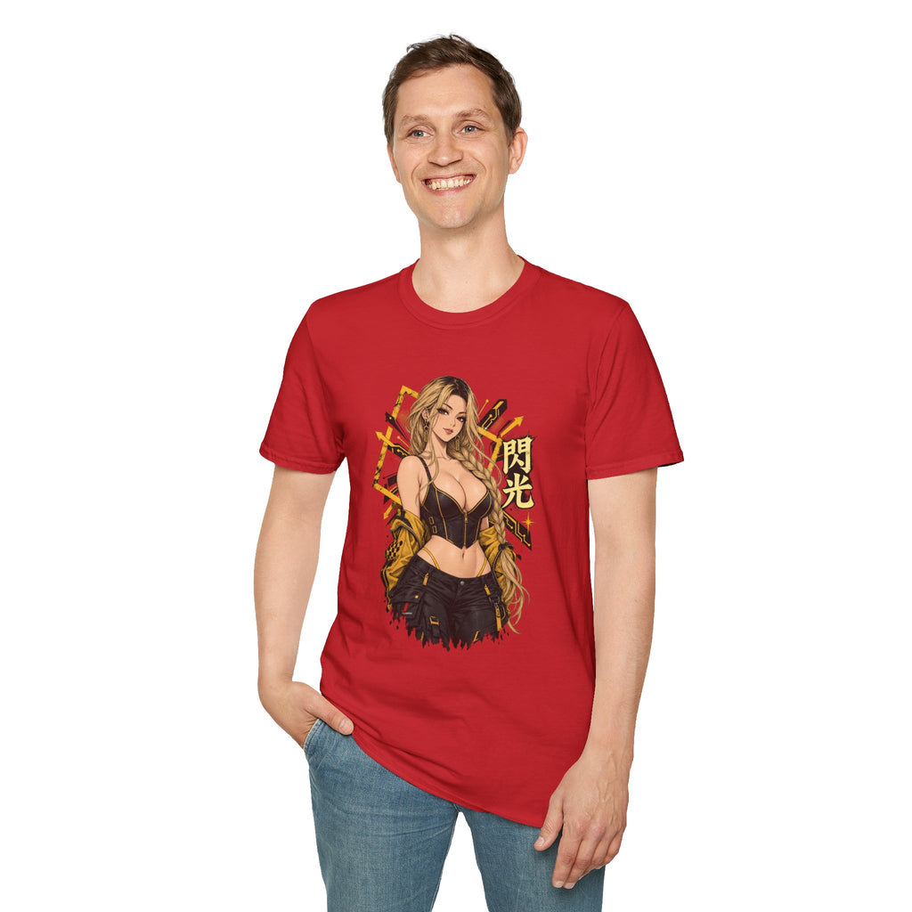 Sunny | Sexy Pin Up Golden Samurai Hot Girl T-Shirt