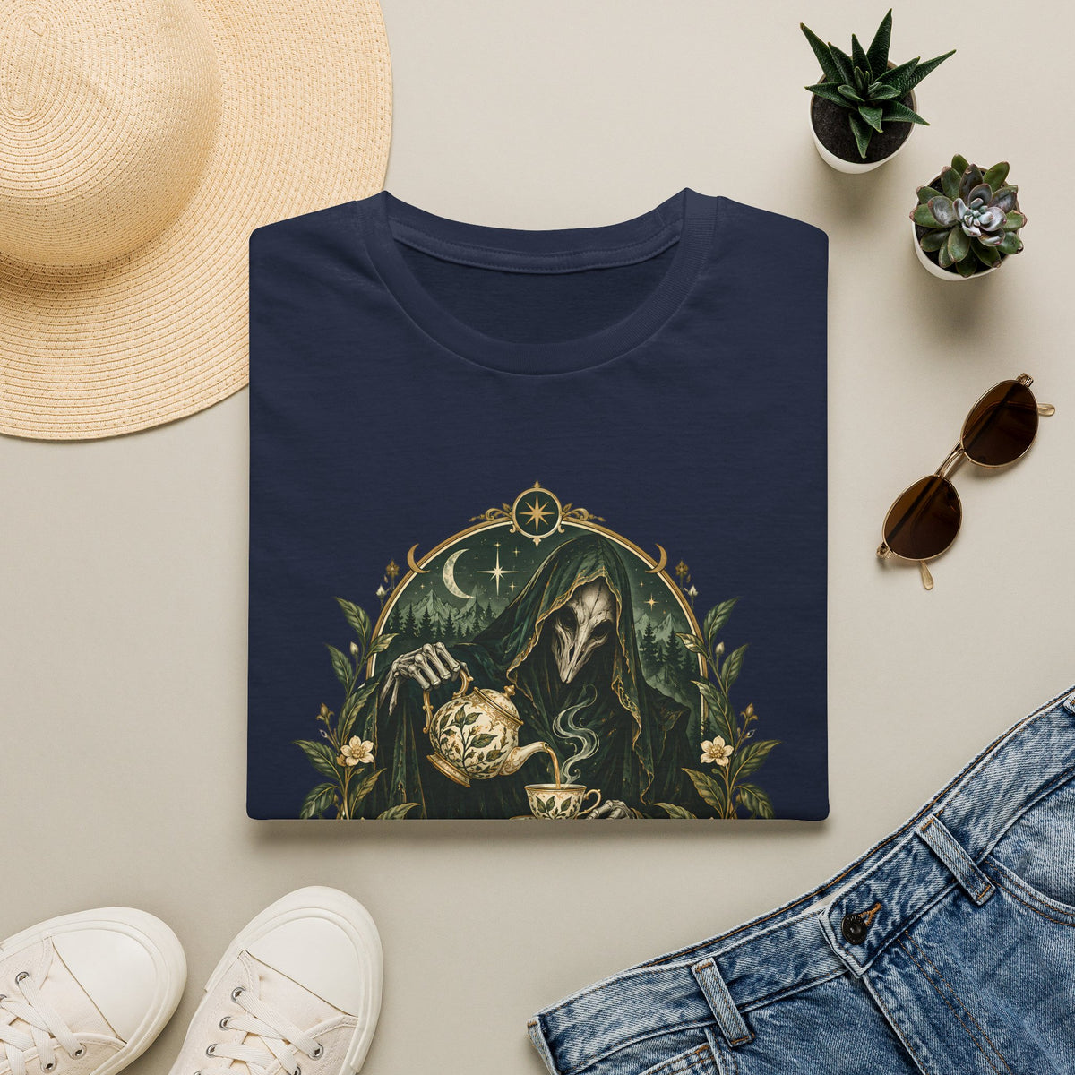 Suriel Tea Society | Freshley Brewed Gossip | ACOTAR Book Graphic T Shirt