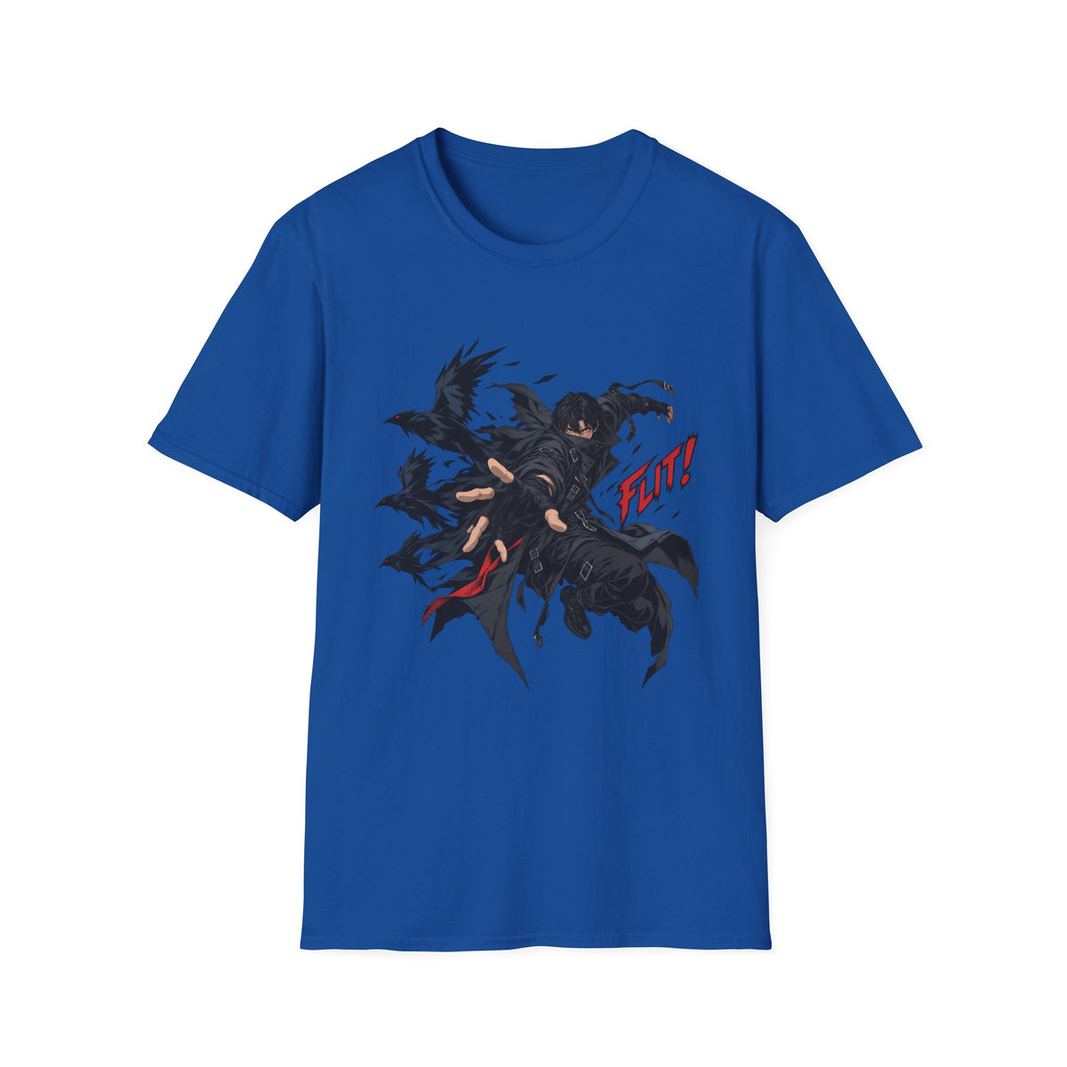 FLINT! | Dark Crow Japanese Anime Samurai Graphic Shirt