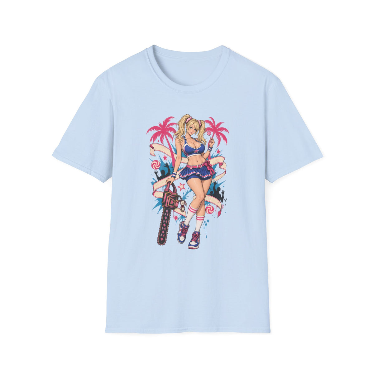 Juliet Starling | Lollipop Chainsaw | Retro Pin Up Girl | Beach Babe T-Shirt