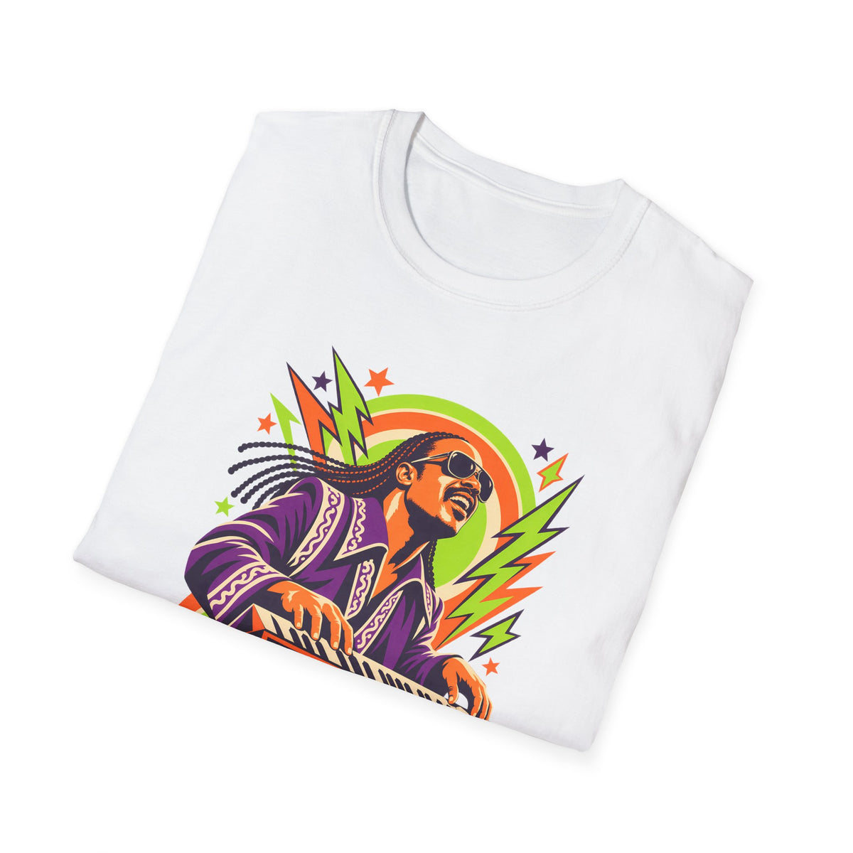 Retro Music Legend Stevie Wonder Graphic Tee