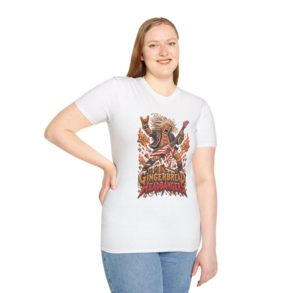 Gingerbread Headbangers | Christmas Funny Rock T-Shirt