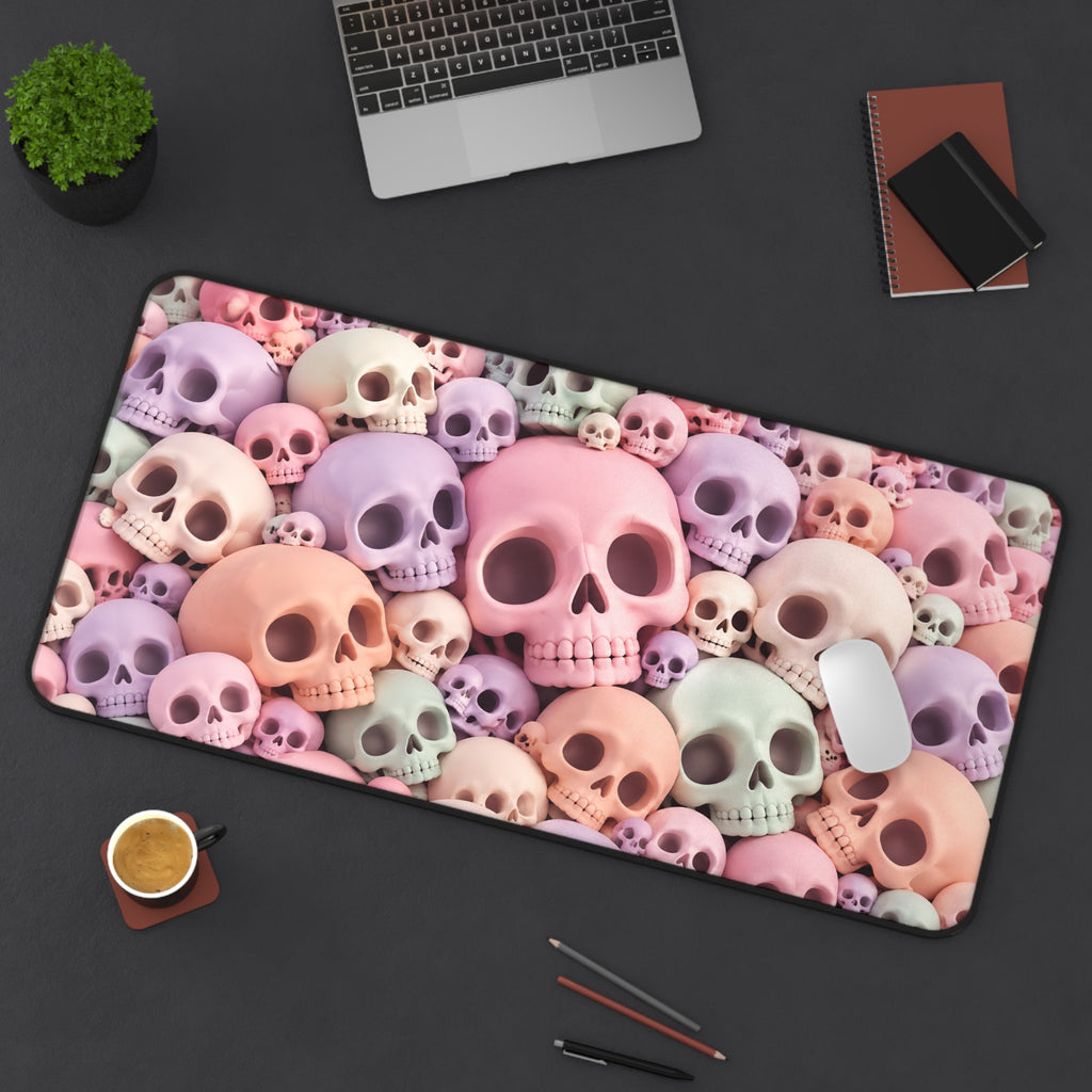 Pastel Skull Cloud | Pink and Lavender Cute Gothic Art