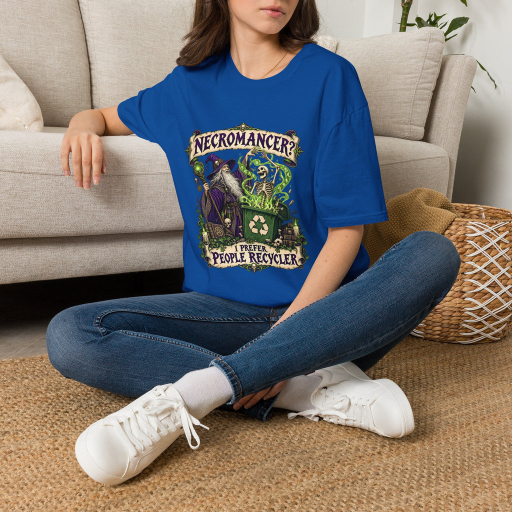 Necromancer? I Prefer People Recycler T-Shirt | Funny Gothic Halloween Tee