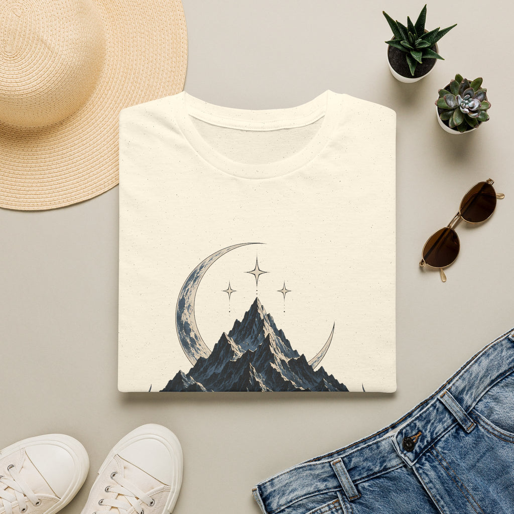Night Court Mountain | ACOTAR Book Crescent Moon & Stars Graphic