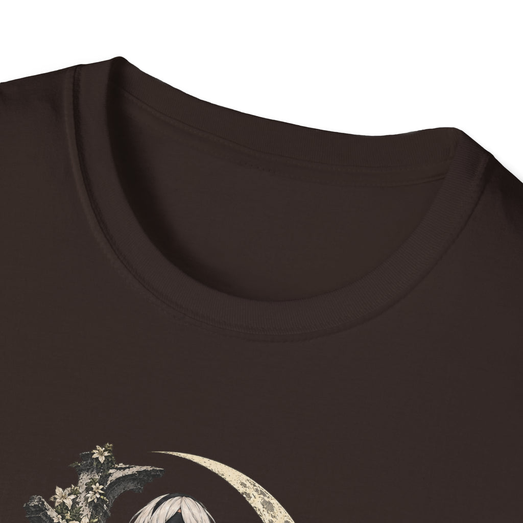 2B | Nie: Automata | Anime Gothic Warrior Moonlight Pin Up T-Shirt