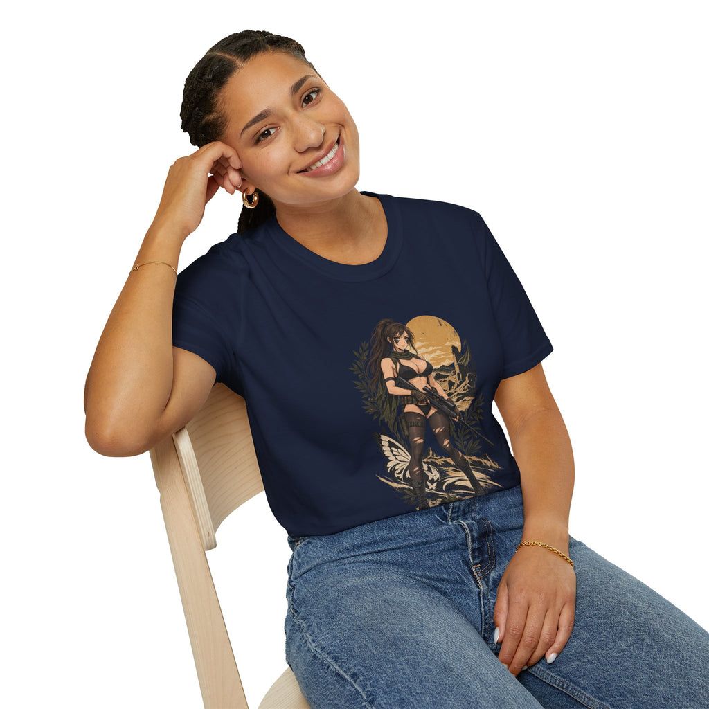 Quiet | Metal Gear | Sexy Sniper Pin up Fantasy Warrior Woman T-Shirt
