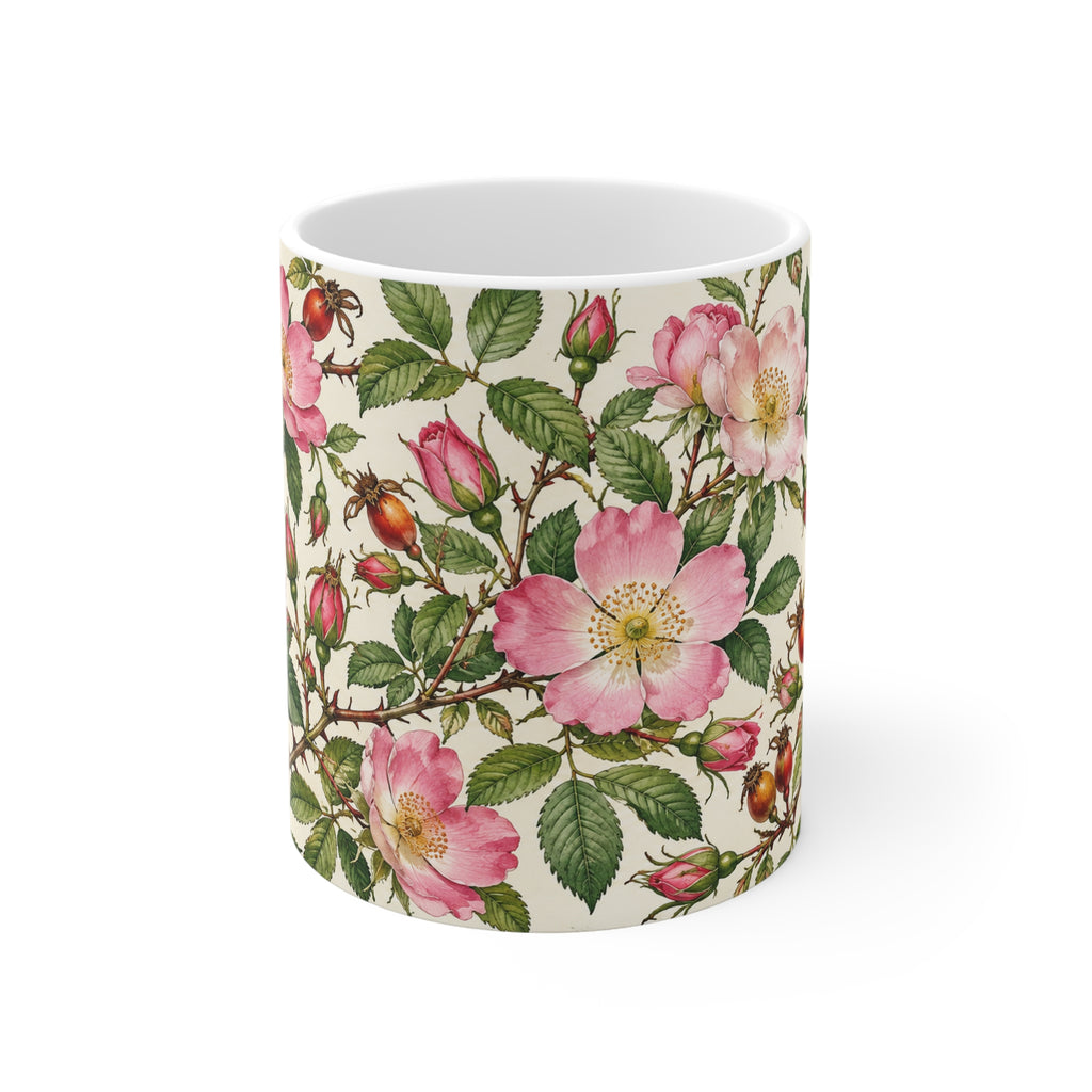 Wild Roses | Botanical Nature Lover Coffee Mug Gift (11oz)