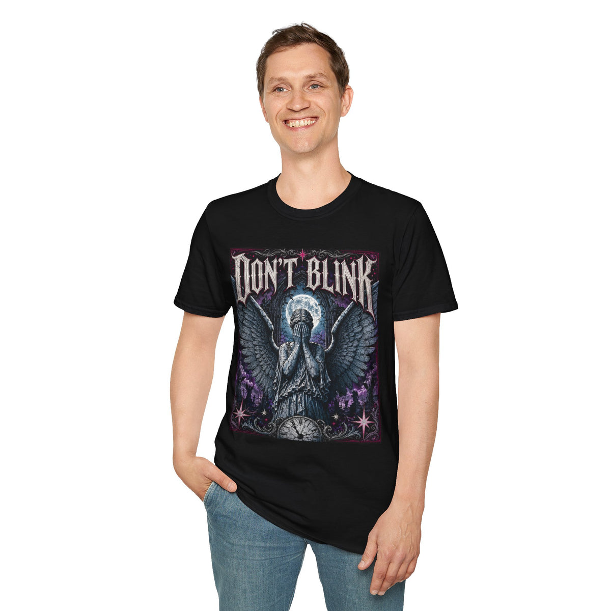 Don't Blink T-Shirt — Gothic Weeping Angel Graphic Tee
