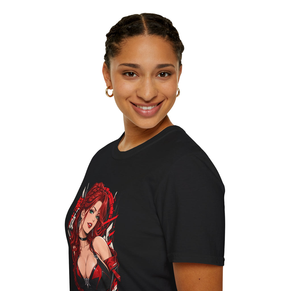 Red Widow | Sexy Anime Pin Up Girl | Waifu T-Shirt