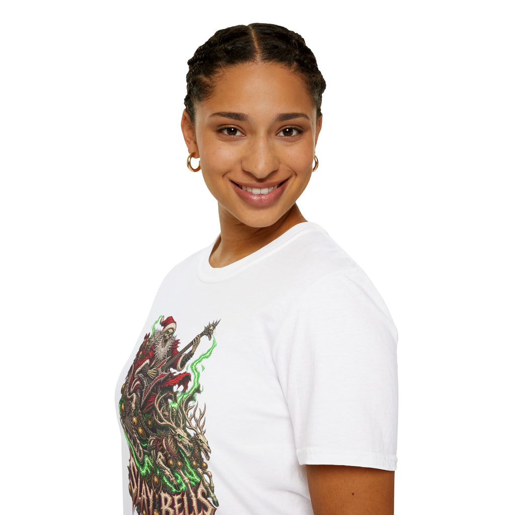 Slay Bells | Santa Clauses Horror Christmas T-Shirt