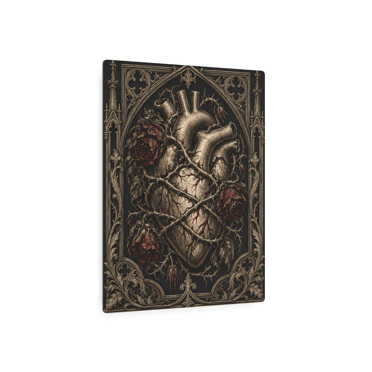 Metal Art Sign | Gothic Heart | Occult Wall Art