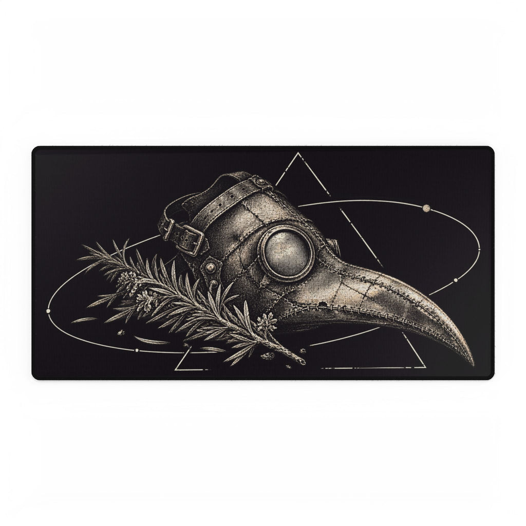 Plague Doctor | Gothic Botanical Gaming/Work Desk Pad