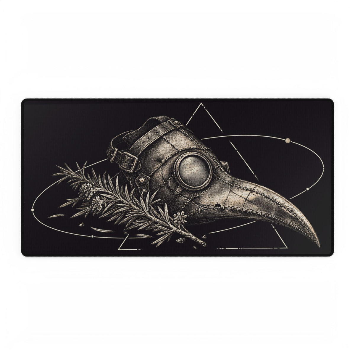 Plague Doctor | Gothic Botanical Gaming/Work Desk Pad