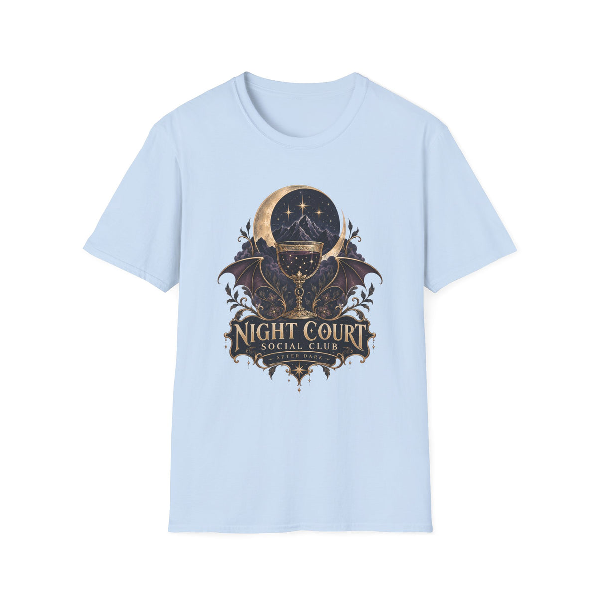 Night Court Social Club | ACOTAR Book Celestial Moon Graphic Shirt