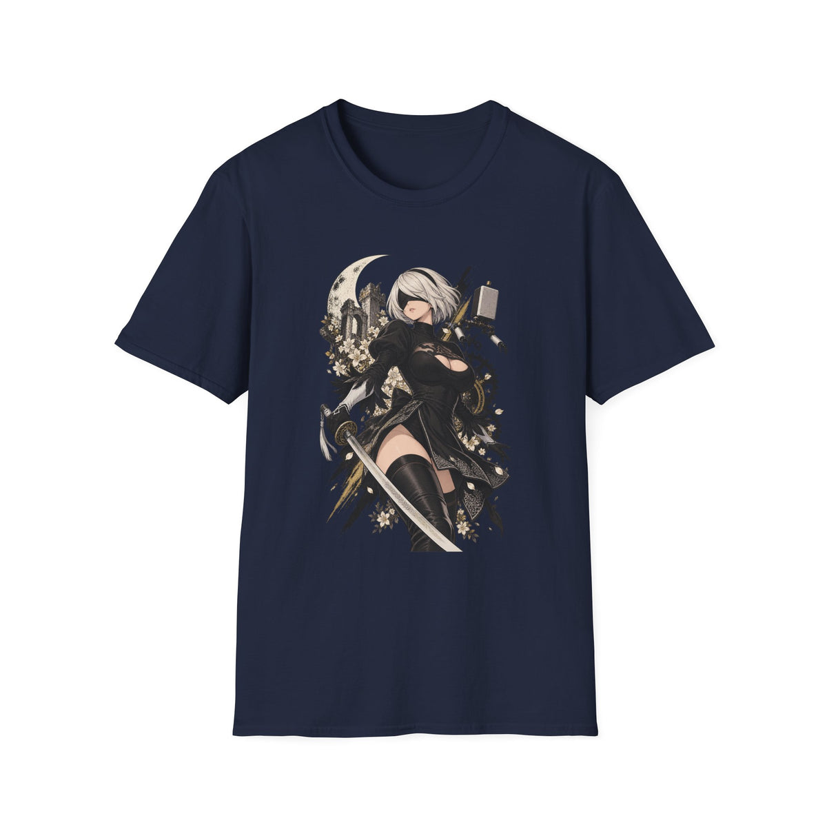 2B | Nier Automata | Anime Swordgirl Pin Up T-Shirt