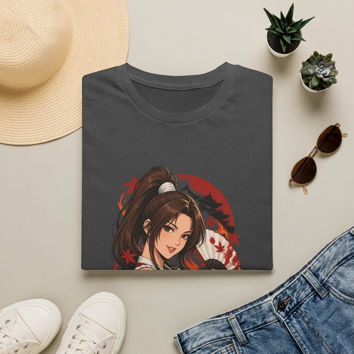 Mai Shiranui | Fatal Fury | Anime Pin Up Kimono Girl T-Shirt