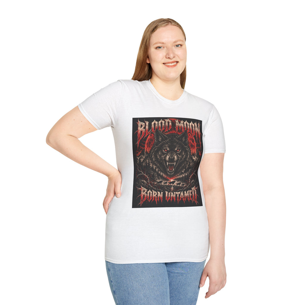 Blood Moon Wolf T-Shirt — Born Untamed Graphic Tee