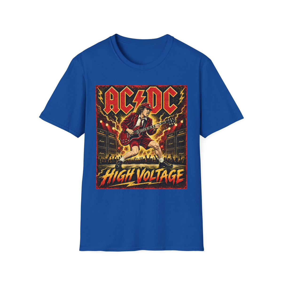 AC/DC High Voltage Graphic T-Shirt — Classic Rock Band Tee