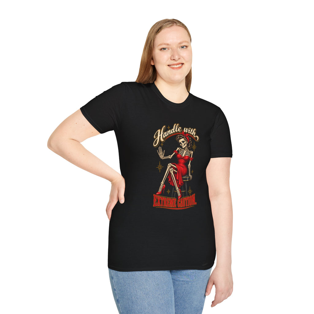 Pinup Skeleton | Handle With Care Tee