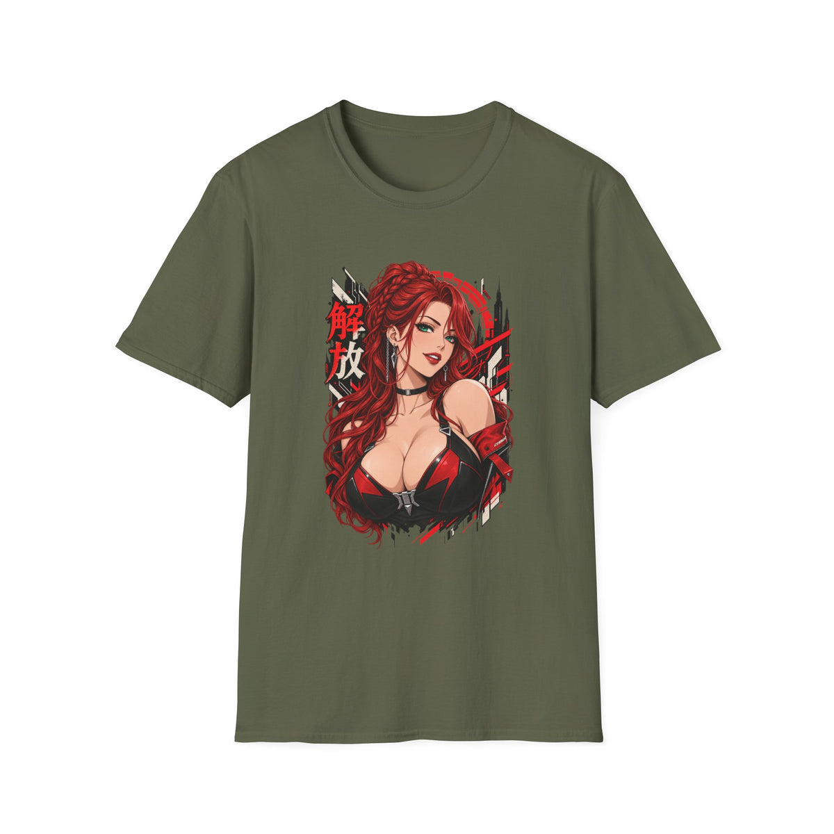 Red Widow | Sexy Anime Pin Up Girl | Waifu T-Shirt