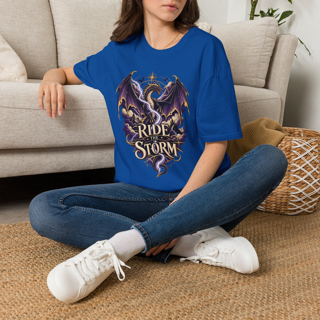 Ride the Storm | Fourth Wing Book Inspired Dragon T Shirt