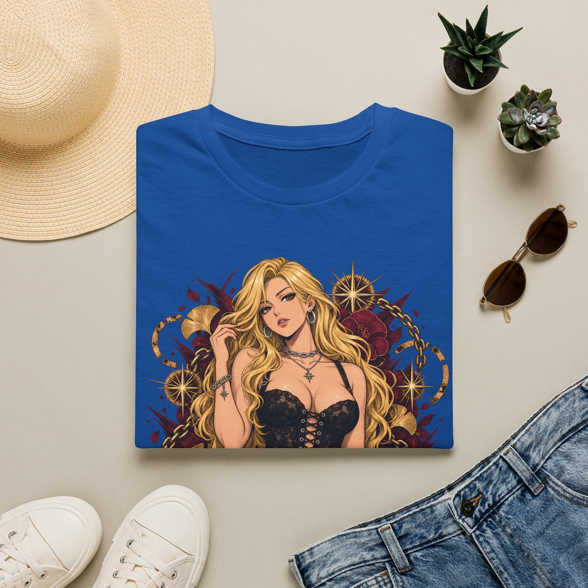 Blonde Bombshell | Japanese Anime Style Pin up Girl