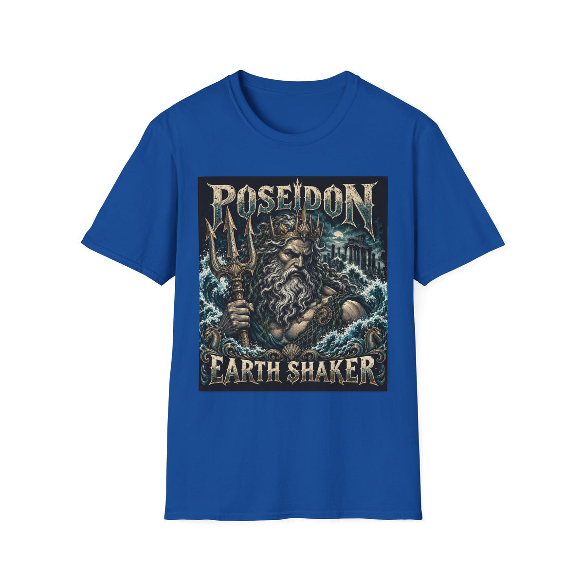 Poseidon Earth Shaker T-Shirt — Mythic Trident Ocean Graphic Tee