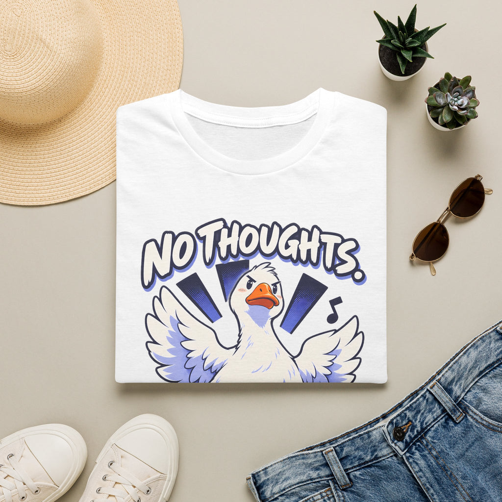 Cute Goose | No Thoughts, Just Boss Music T Shirt