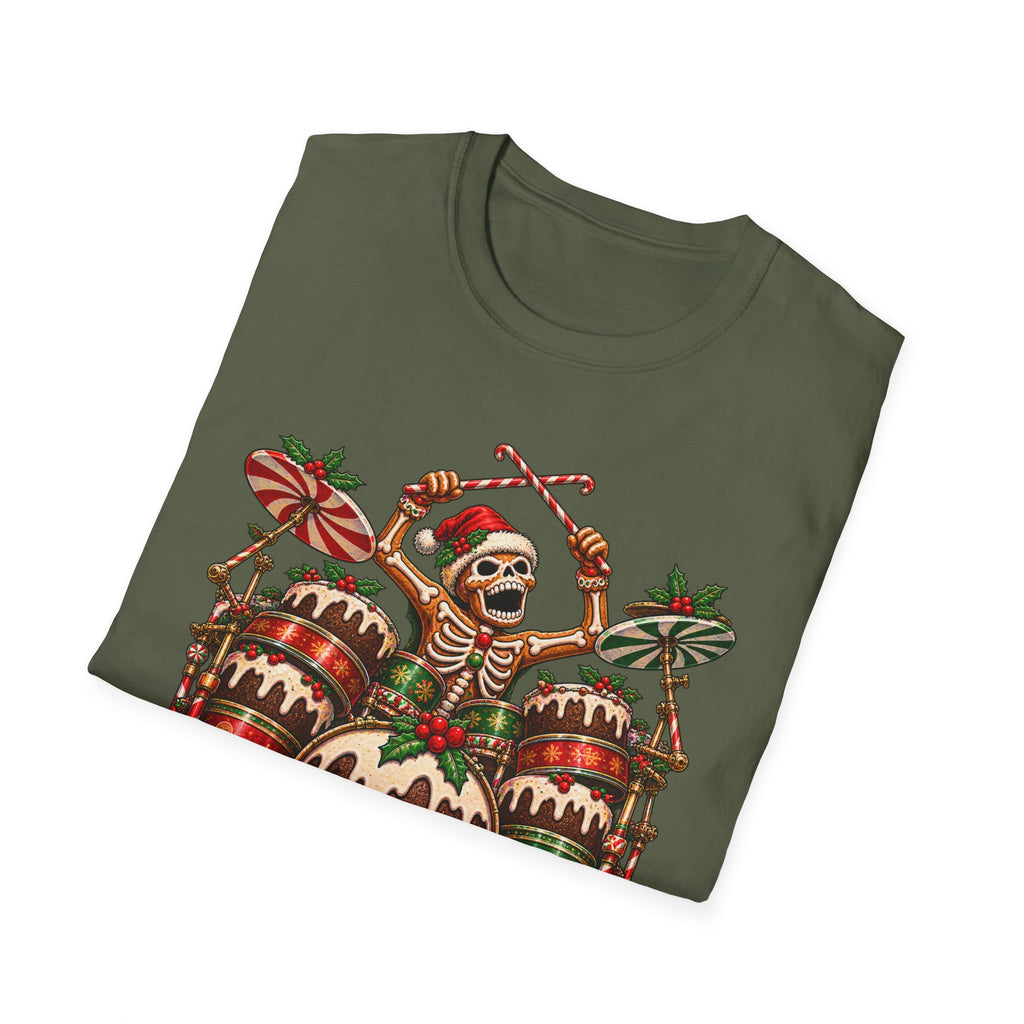 Gingerbread Headbangers | Drummer Christmas T-Shirt