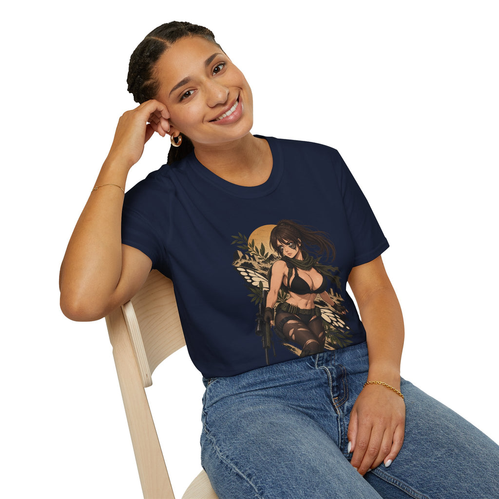 Quiet | Sexy Metal Gear Pin Up Girl | Anime Style Sniper Girl T-Shirt