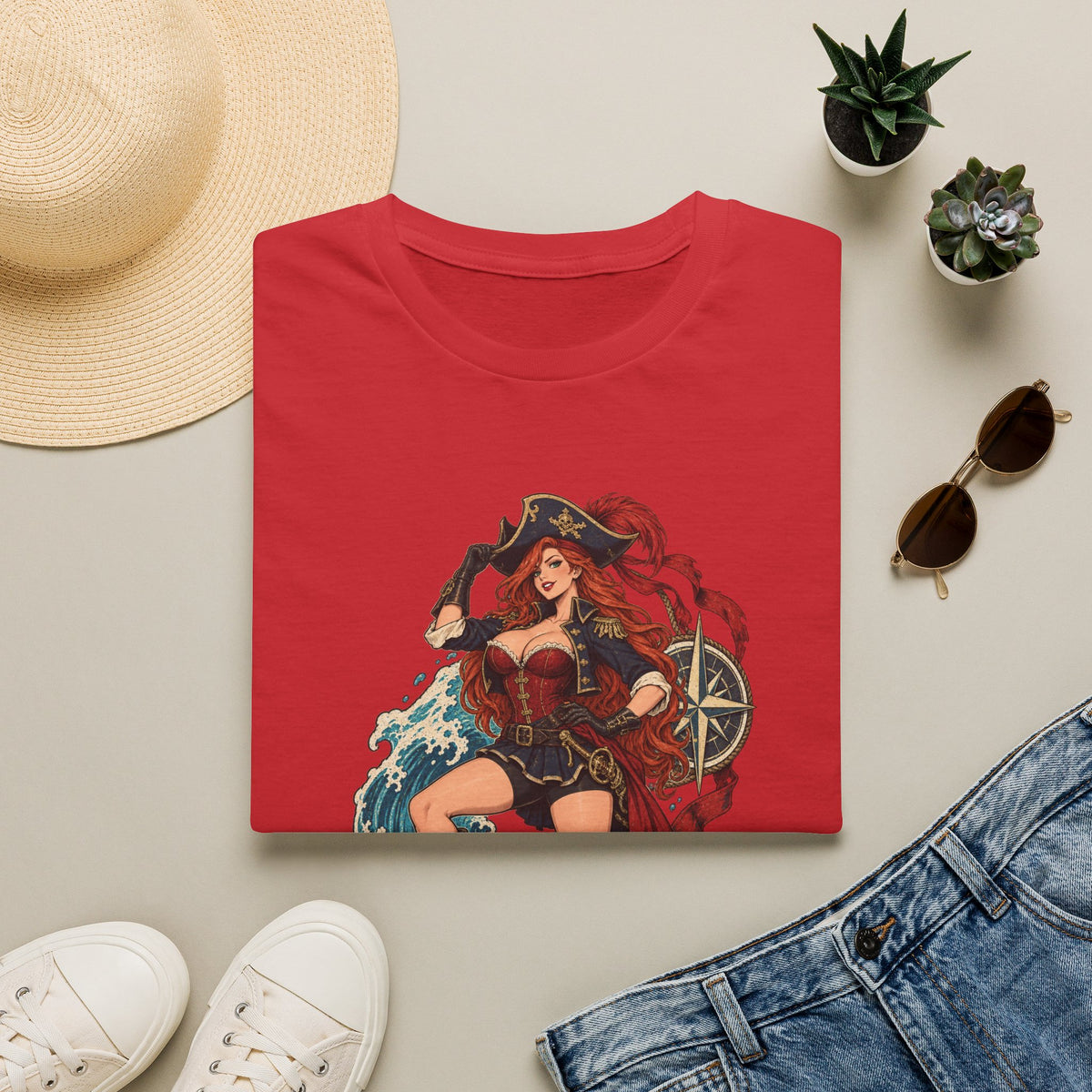 Miss Fortune | League of Legends | Sexy Pirate Pin-Up T-Shirt
