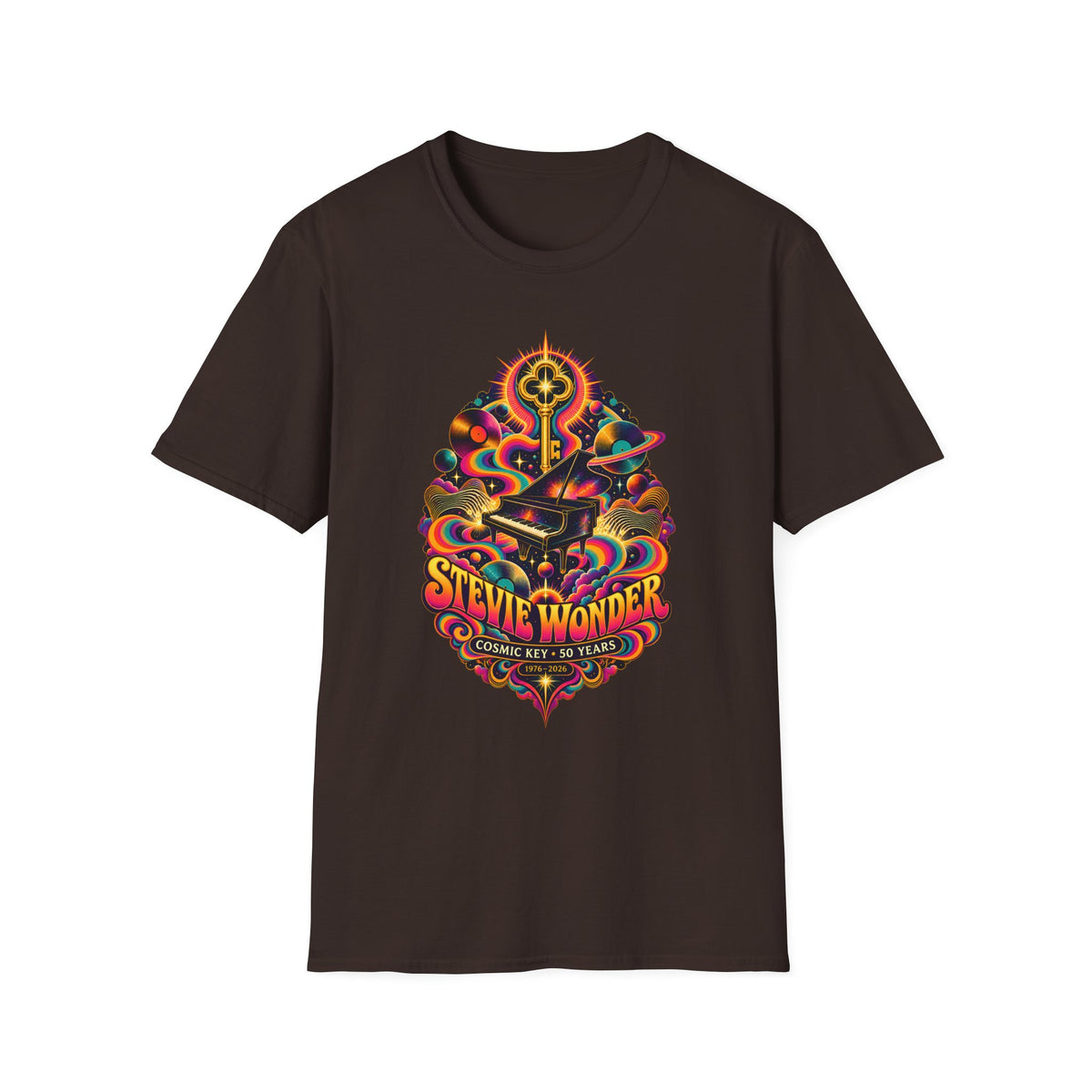 Stevie Wonder Psychedelic Key Songs In The Key of Life T-Shirt