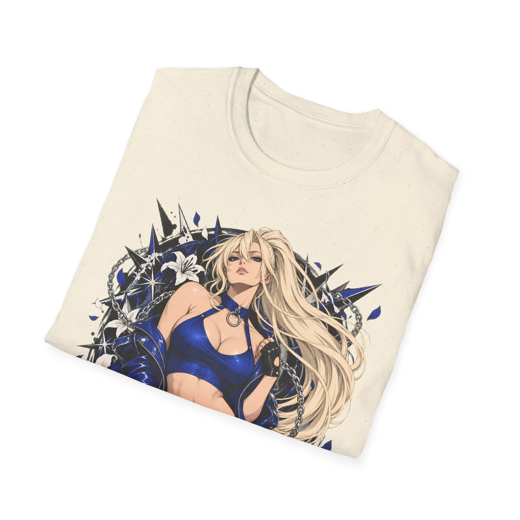 Electric Girl | Japanese Anime | Blonde Bombshell Pin Up Graphic Shirt