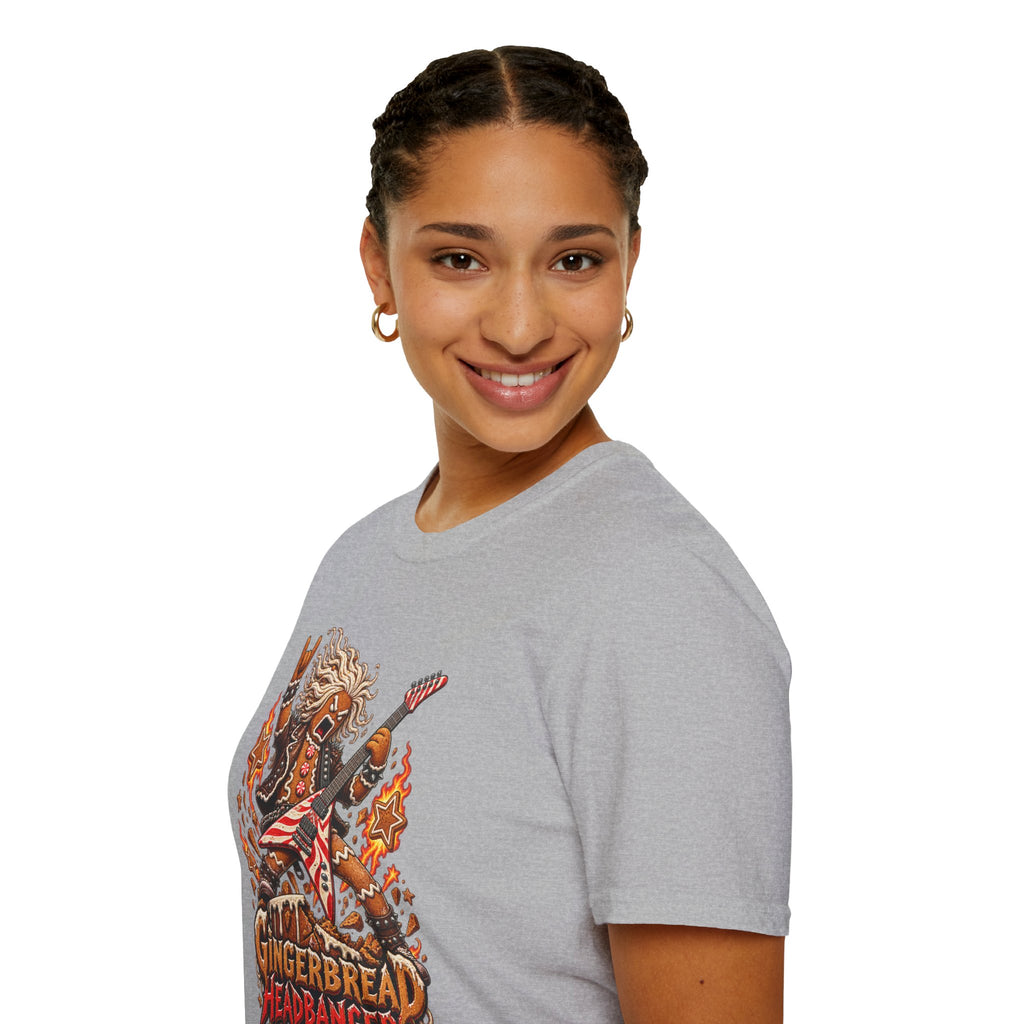 Gingerbread Headbangers | Christmas Funny Rock T-Shirt