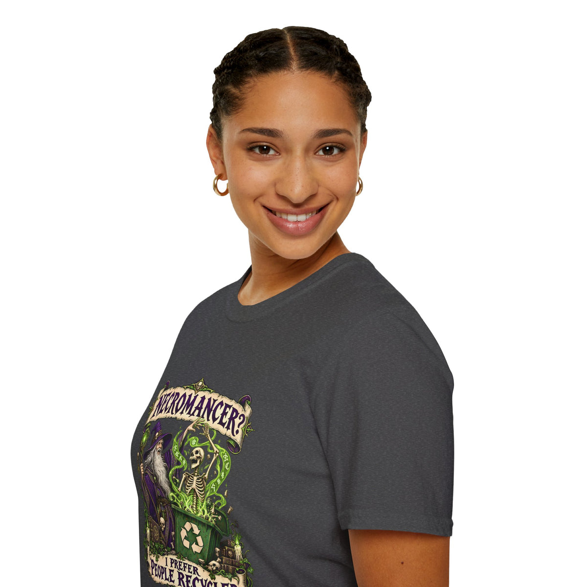 Necromancer? I Prefer People Recycler T-Shirt | Funny Gothic Halloween Tee