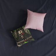 Resistance Is Futile Sci Fi Cyborg Skull Cushion | Decorative Sofa Pillow