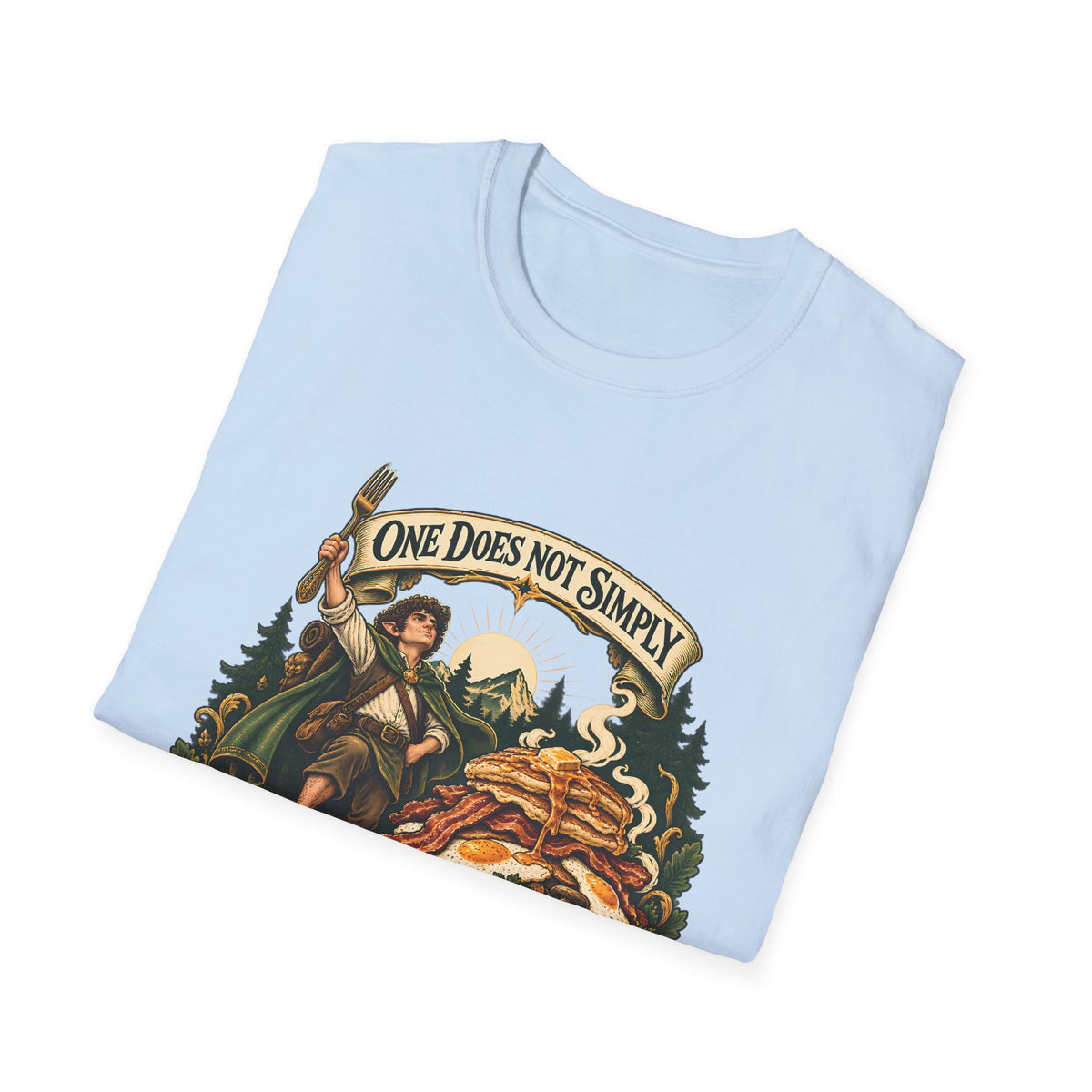 One Does Not Simply Skip Second Breakfast | Funny Hobbit Breakfast Graphic