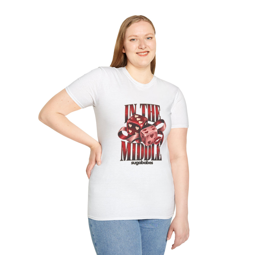In The Middle | Sugababes | Retro Red Dice Graphic T Shirt