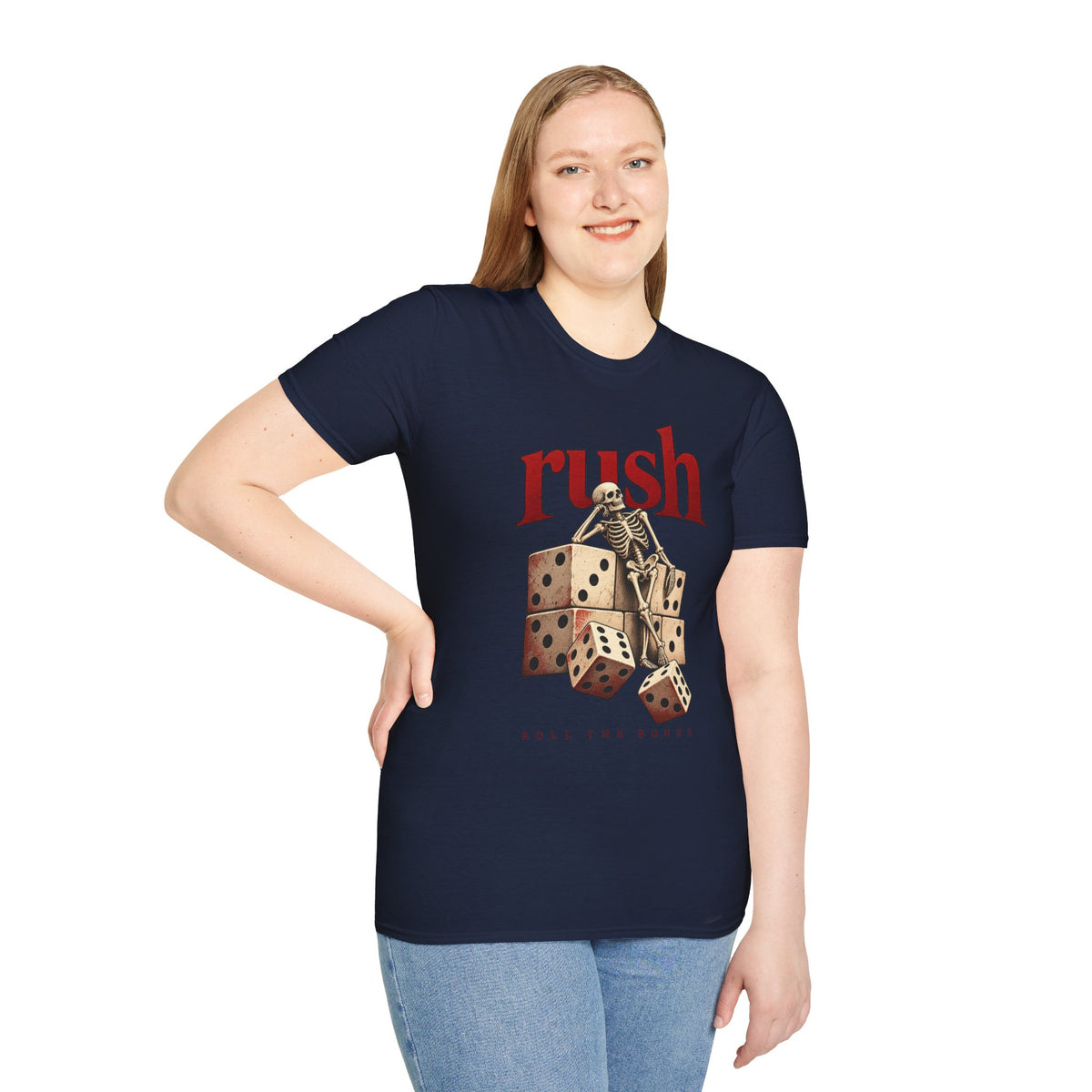 Rush | Roll the Bones | Dice Skeleton Prog Band T-Shirt